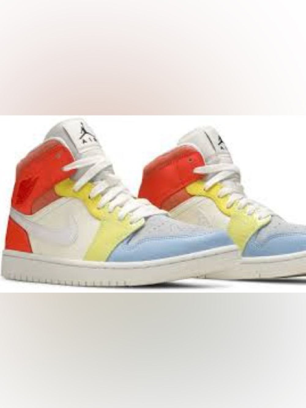 Nike Air Jordan 1 mid rise sneaker womens 8.5 EUC